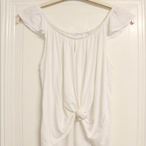 UO Off-the-Shoulder White Top